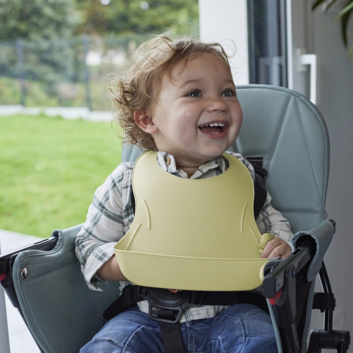 Baveta pentru bebelusi cu sistem colector al hranei CITRON, Thermobaby [5]
