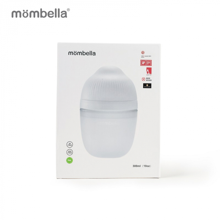 Biberon Anticolici Mombella Breast-Like, 300ml, Tetina 360Ã‚Â° XL Flux Consistent, 100% Silicon, Ivory [5]