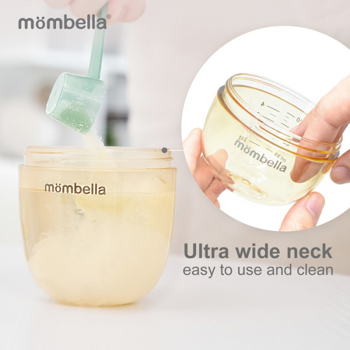 Biberon Anticolici Mombella Breast-Like, 300ml, Tetina 360Ã‚Â° XL Flux Consistent, PPSU, Ivory [5]