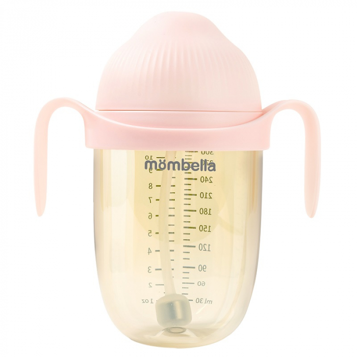 Biberon Anticolici Mombella Breast-Like, 300ml, Tetina 360Ã‚Â° XL Flux Consistent, PPSU, Old Roze [2]