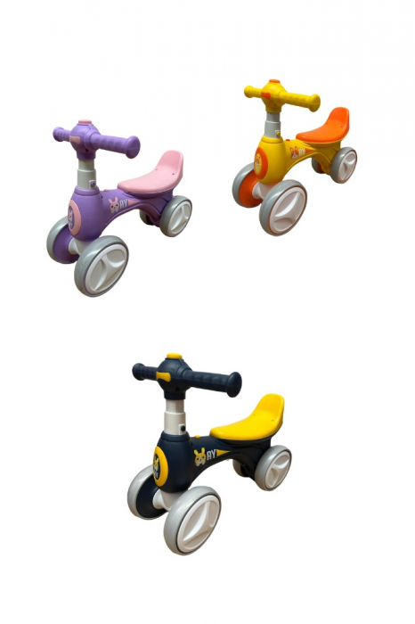 Bicicleta fara pedale, 4 roti, cu sunete si lumini [2]