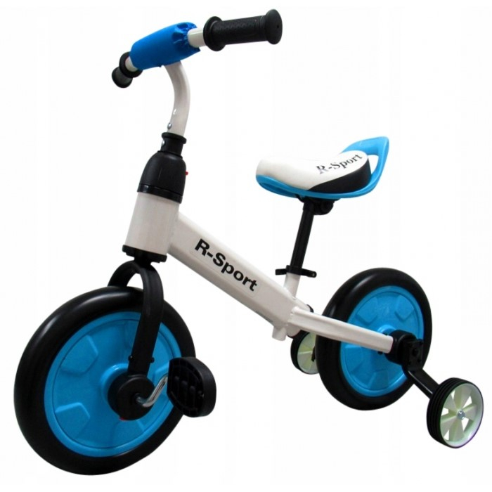 Bicicleta cu pedale si roti ajutatoare R-Sport P1- Albastru [1]