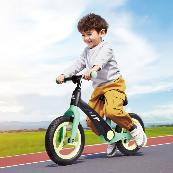Bicicleta de echilibru pentru copii, verde [2]