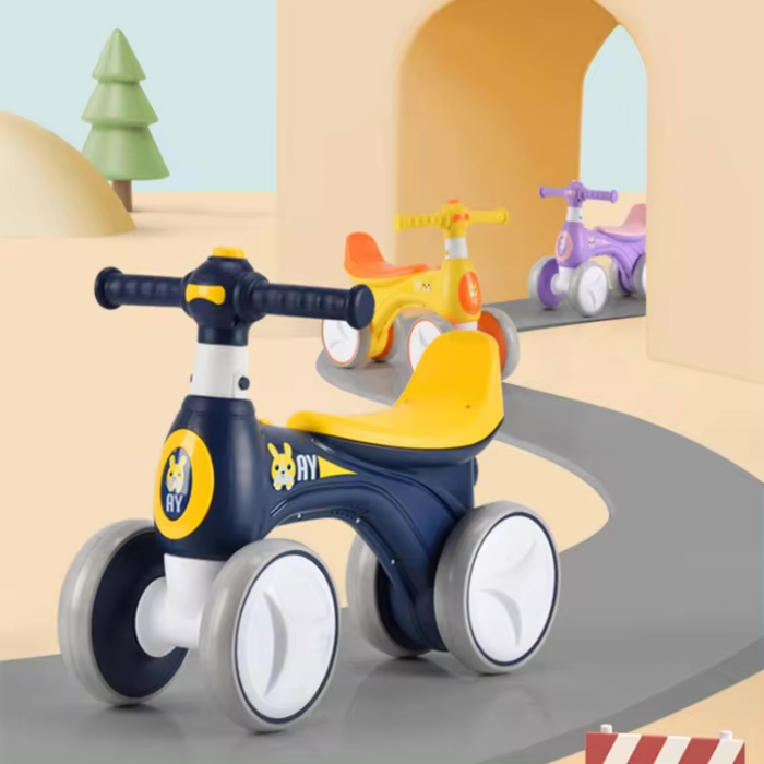 Bicicleta fara pedale, 4 roti, cu sunete, lumini si baloane de sapun [3]