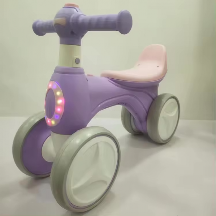 Bicicleta fara pedale, 4 roti, cu sunete, lumini si baloane de sapun [2]