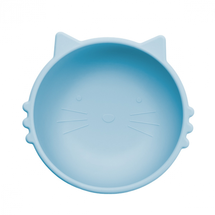 Bol din silicon, AppeKids, Kitty I - Aqua Blue [6]