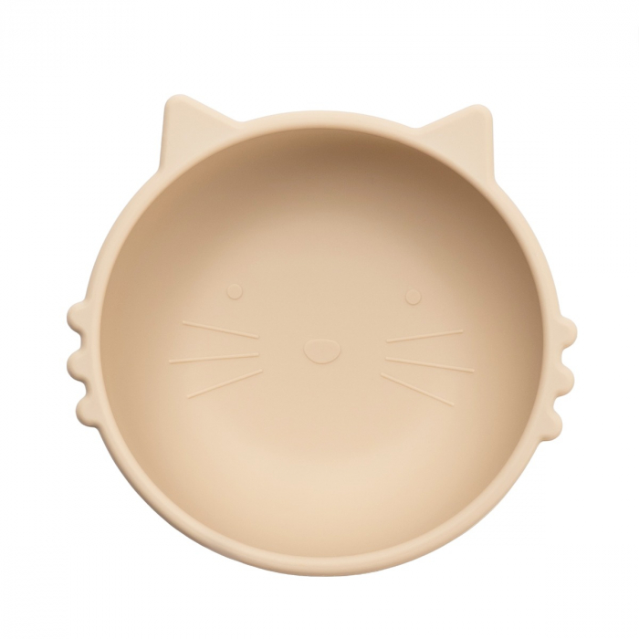Bol din silicon, AppeKids, Kitty I - Bubble Beige [6]
