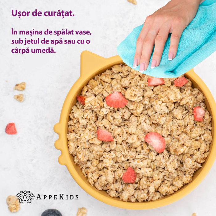 Bol din silicon, AppeKids, Kitty I - Honey [3]