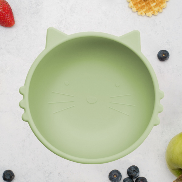 Bol din silicon, AppeKids, Kitty I - Raw Green [1]