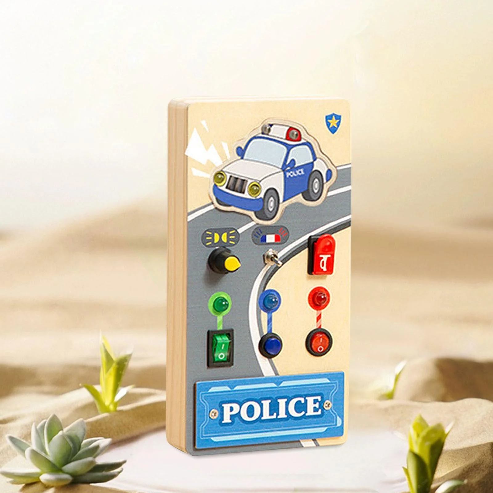 Busy Board pentru Copii Model Masinuta de Politie [2]
