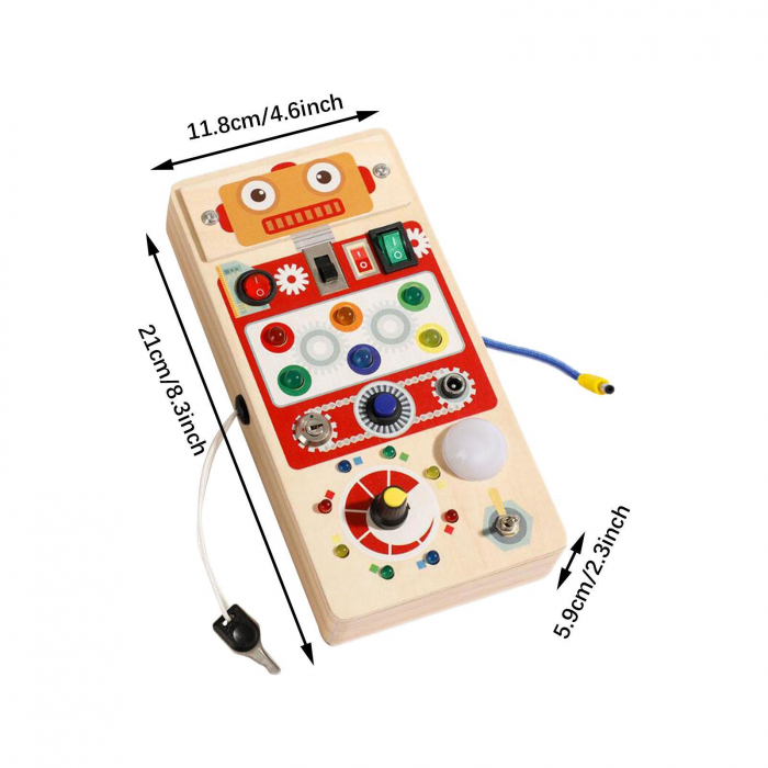 Busy Board pentru Copii Model Robotel [4]