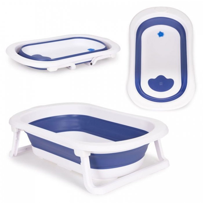 Cadita de baie cu dop de scurgere Ecotoys HA-B27 - Albastru [1]