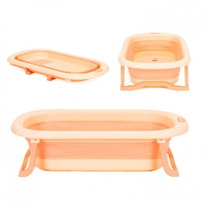 Cadita de baie cu dop de scurgere Ecotoys HA-B37 - Roz [1]