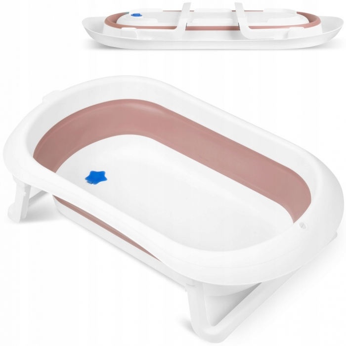 Cadita de baie cu dop de scurgere Ricokids RK-281 - Roz [1]