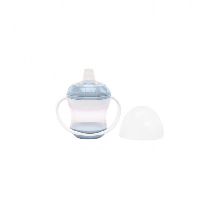 Cana anti-curgere cu capac si manere Baby blue [1]