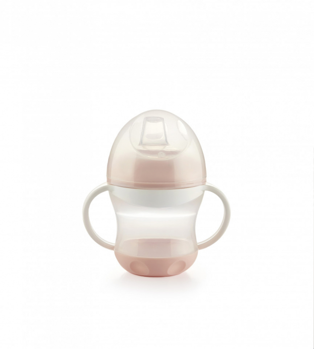 Cana anti-curgere cu capac si manere Powder pink [1]
