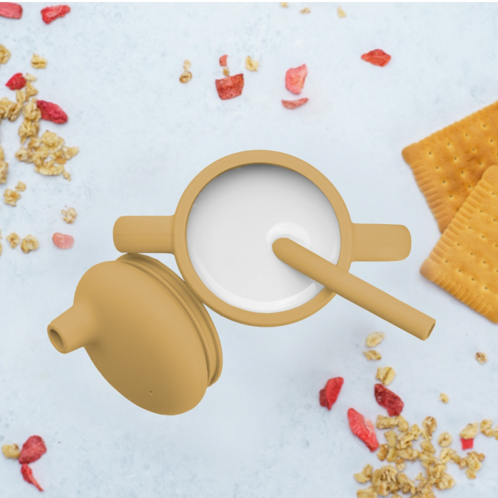 Cana din silicon cu pai, AppeKids - Honey [4]