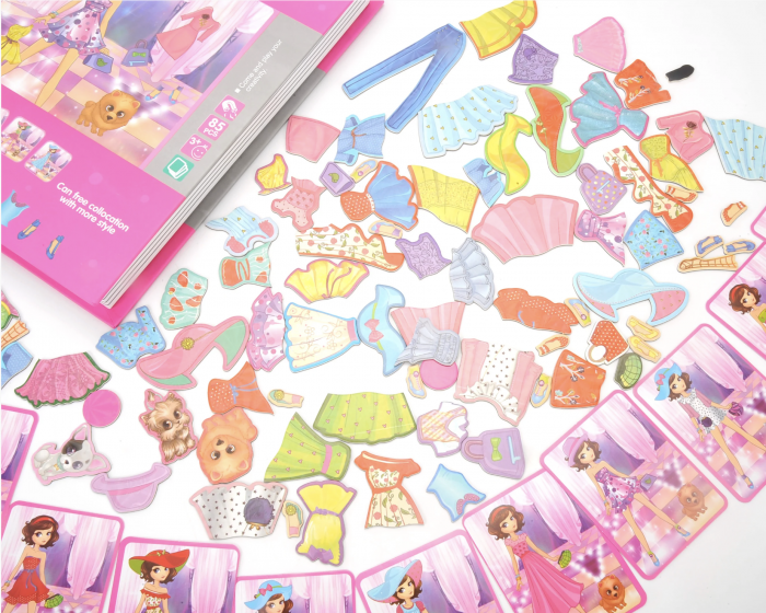 Carte cu Puzzle Magnetic, Imbraca Printesa [6]