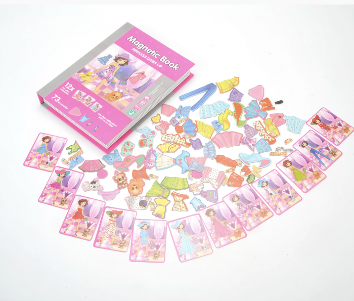 Carte cu Puzzle Magnetic, Imbraca Printesa [5]