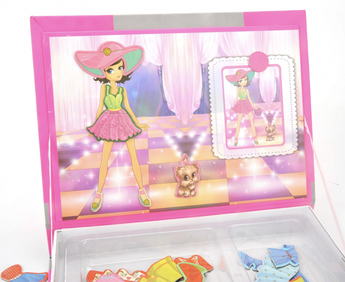 Carte cu Puzzle Magnetic, Imbraca Printesa [3]