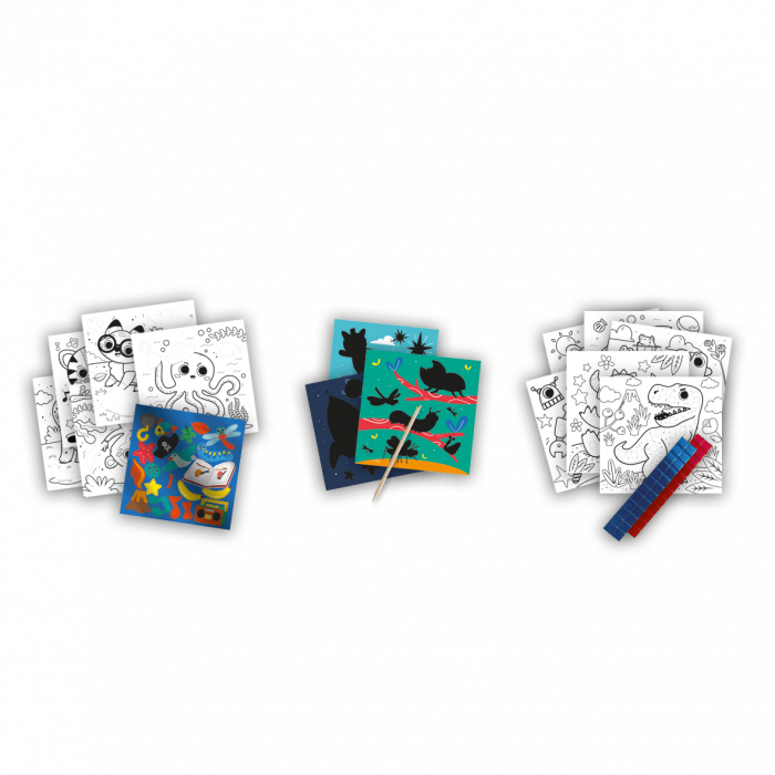 Carte de colorat cu activitati metalice 3 in 1 [2]