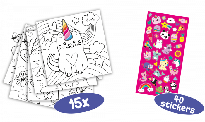 Carte de colorat Unicorn [3]