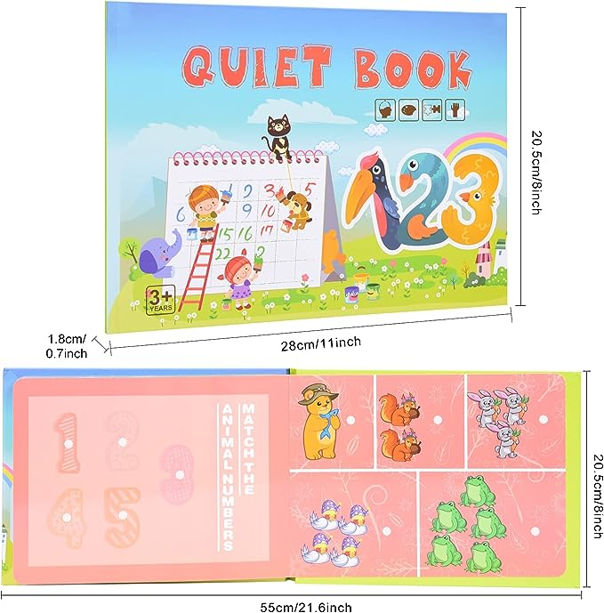 Carte educativa Montessori cu stickere reutilizabile, diverse modele, 10 pagini [13]