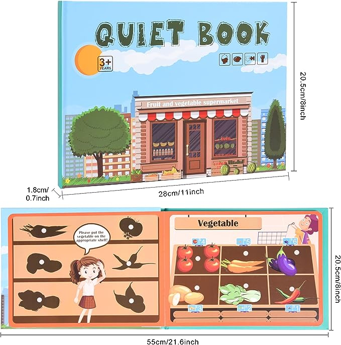 Carte educativa Montessori cu stickere reutilizabile, diverse modele, 10 pagini [5]