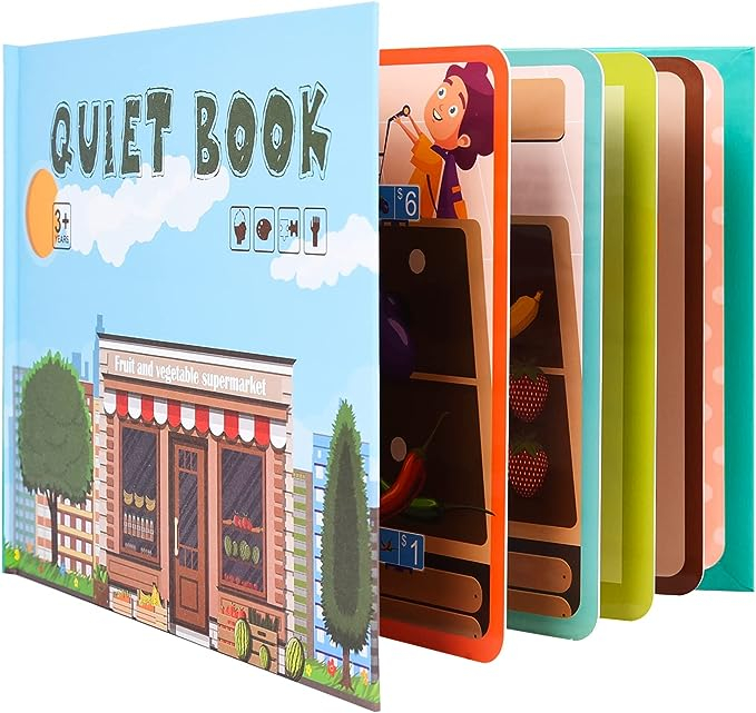 Carte educativa Montessori cu stickere reutilizabile, diverse modele, 10 pagini [4]