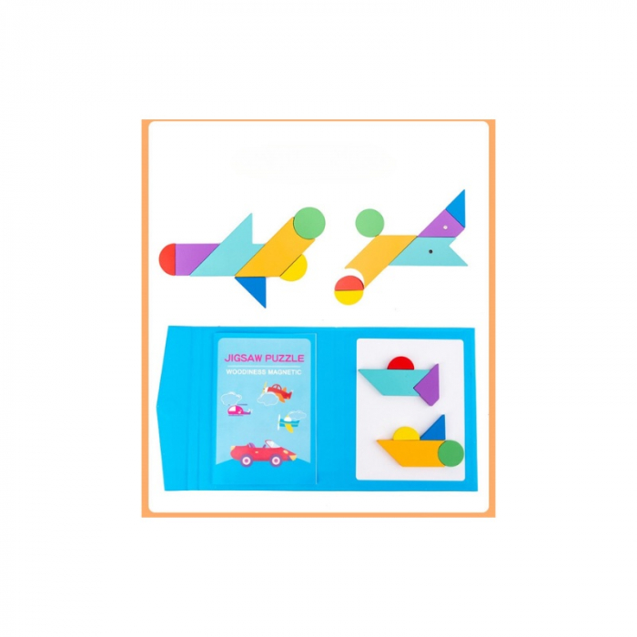 Carte Tangram cu piese magnetice - modele diferite [3]