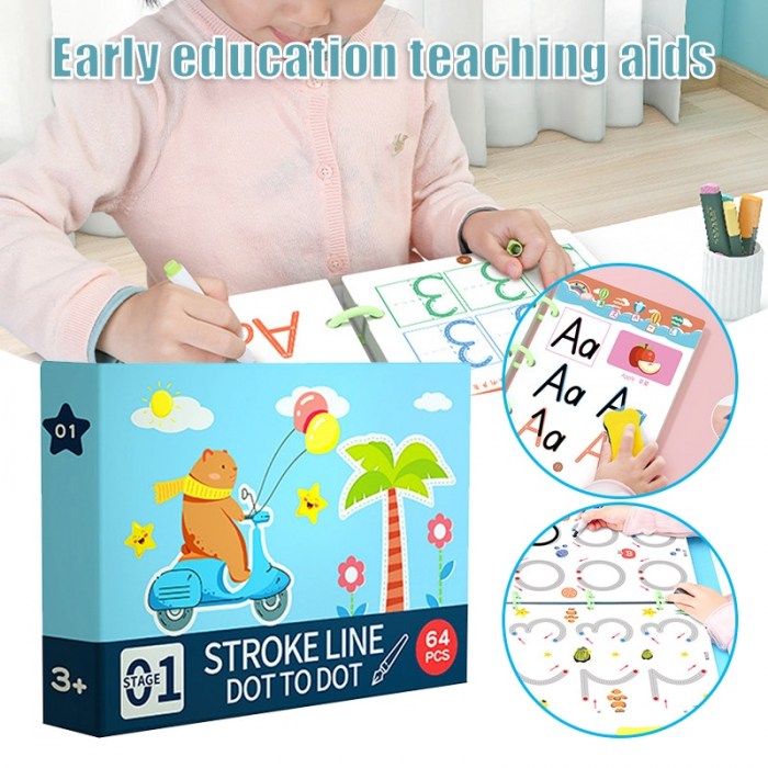 Carticica reutilizabila si educativa Montessori, invatam sa scriem [2]