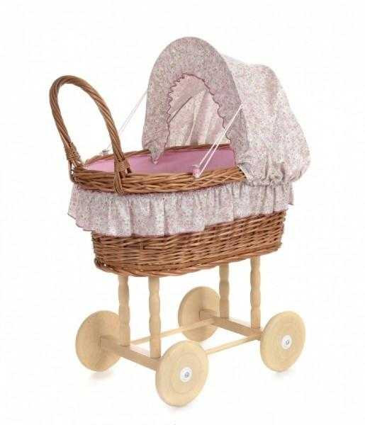Carucior pentru papusi, husa pastel cu flori, Egmont Toys [1]