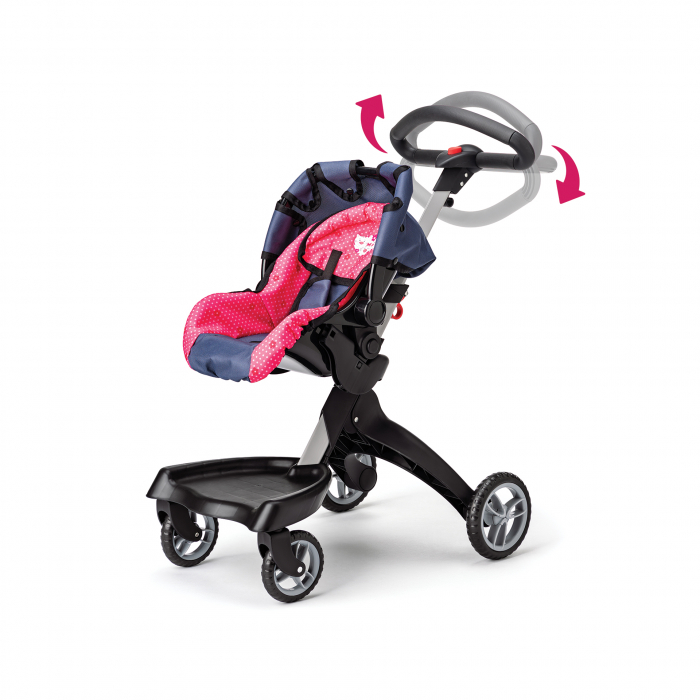 Carucior pentru papusi modern, scaun auto - Pisici Chichi, 2 in 1 [2]