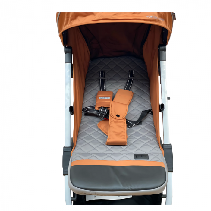 Carucior Sport cu Pliere Tip Troller, cu Pozitie de Somn, Portocaliu [5]