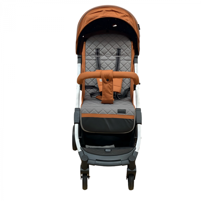 Carucior Sport cu Pliere Tip Troller, cu Pozitie de Somn, Portocaliu [7]