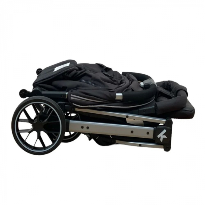 Carucior Sport cu Pliere Tip Troller, cu Pozitie de Somn, Negru [5]