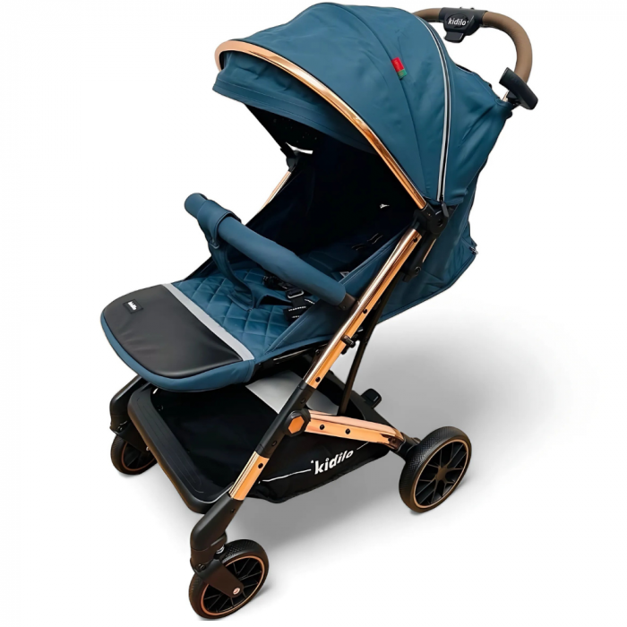 Carucior Sport pentru Copii, Sistem de Pliere Tip Troller - Albastru Inchis [7]