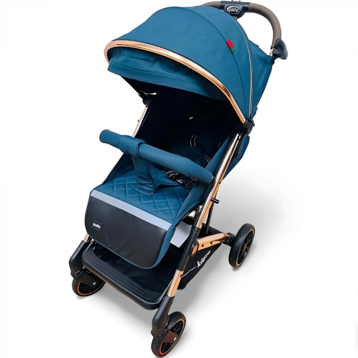 Carucior Sport pentru Copii, Sistem de Pliere Tip Troller - Albastru Inchis [2]