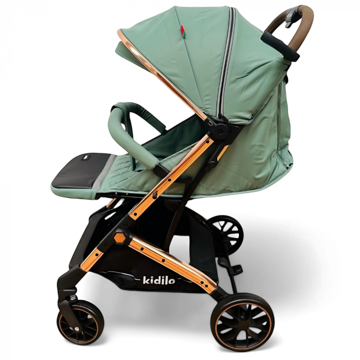 Carucior Sport pentru Copii, Sistem de Pliere Tip Troller - Verde [2]