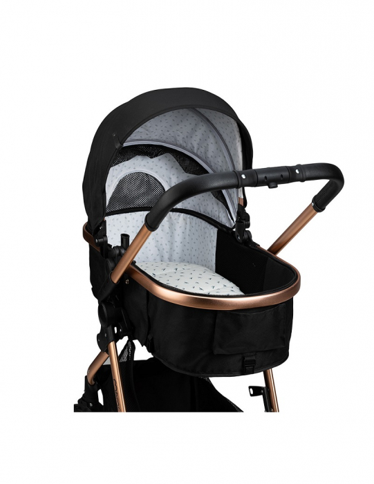 Carucior transformabil 2in1 Momi Limuru - Black [4]