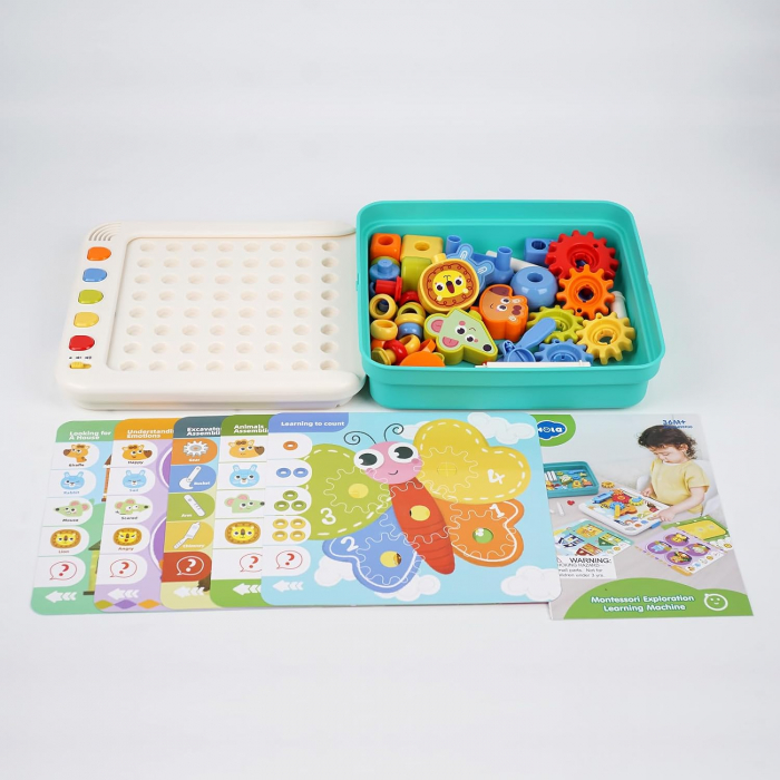Centru activitati Montessori - 5 Jocuri Educative, Imaginatie si Abilitati Creative [4]