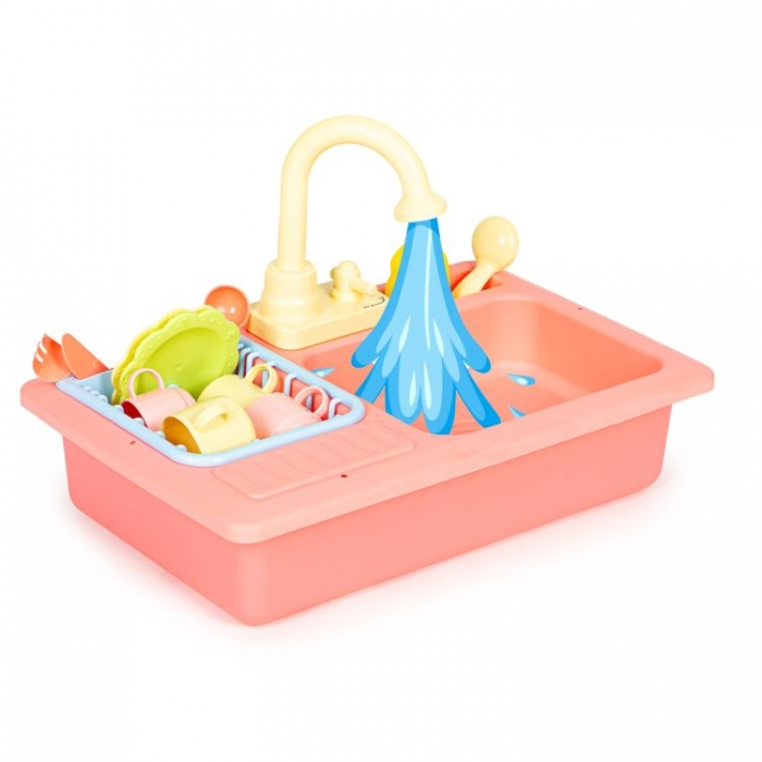 Chiuveta pentru copii cu 12 accesorii incluse Ecotoys HC485046 [1]