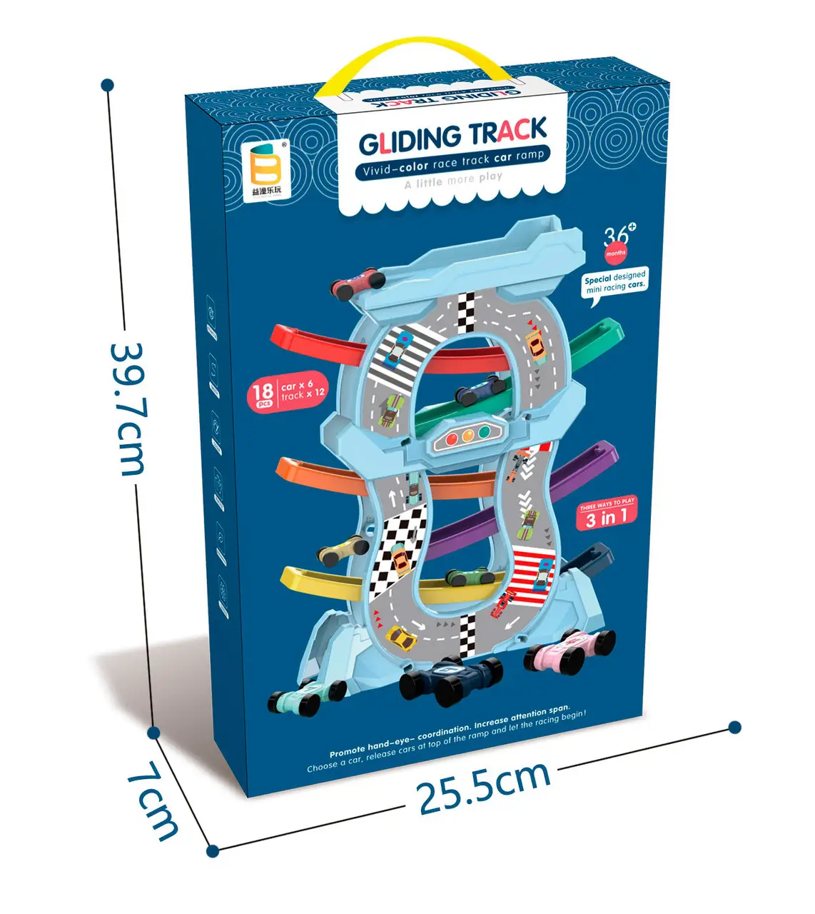 Pista cu 6 Rampe Colorate si 6 Masinute [2]