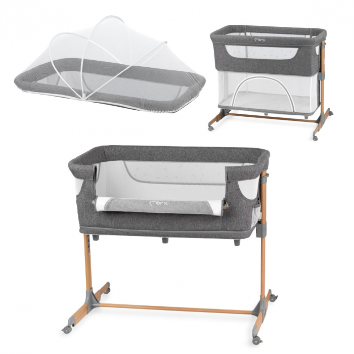 Co-sleeper Momi, Smart Bed 4 in 1 - Grey [2]