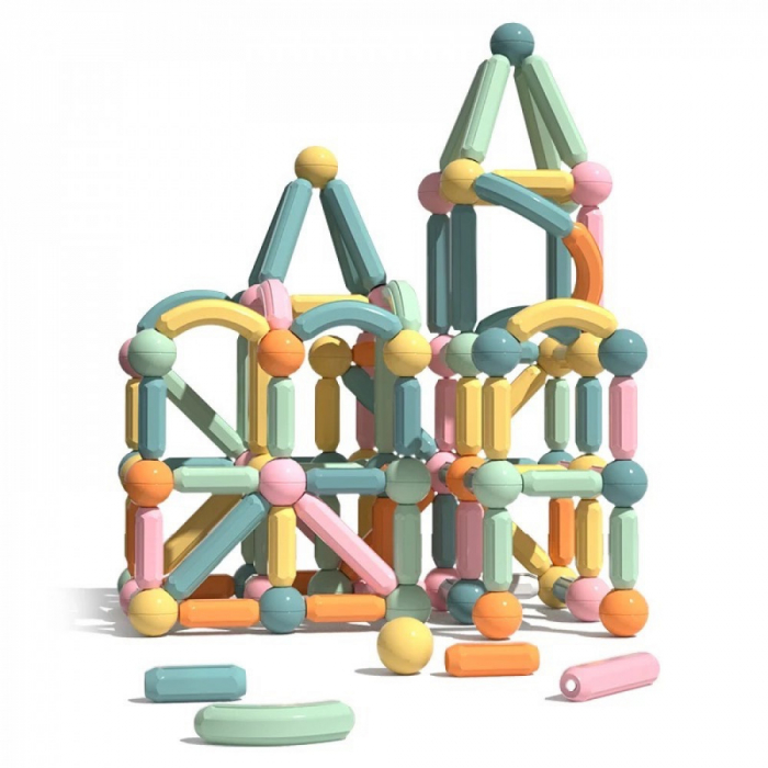 Construcții Magnetice cu 54 de Piese Sticks Building [2]