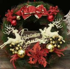 Coronita Craciun 40 cm – Ornament Mare pentru Sarbatori [1]