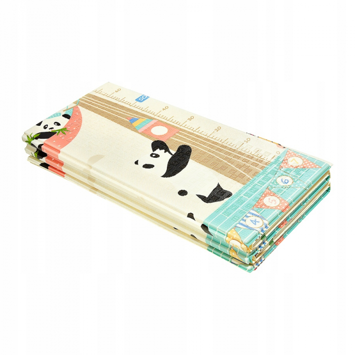 Covor Pliabil pentru Bebelusi, 2 fete - panda/padure magica, 180/200/0.9cm [7]