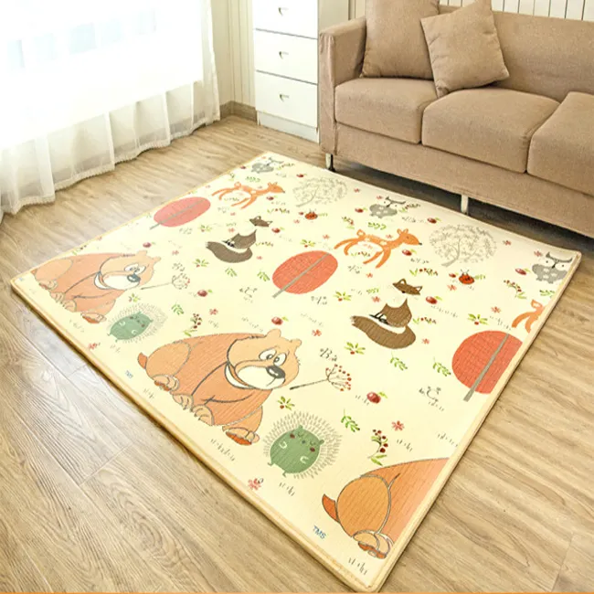 Covor Pliabil pentru Bebelusi, 2 fete - Treaseu Holiday/Ursuleti, 180/200/0.8cm [2]