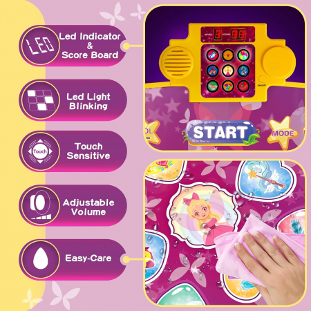 Covoras de Dans Interactiv pentru Copii, cu Muzica si Lumini LED [5]