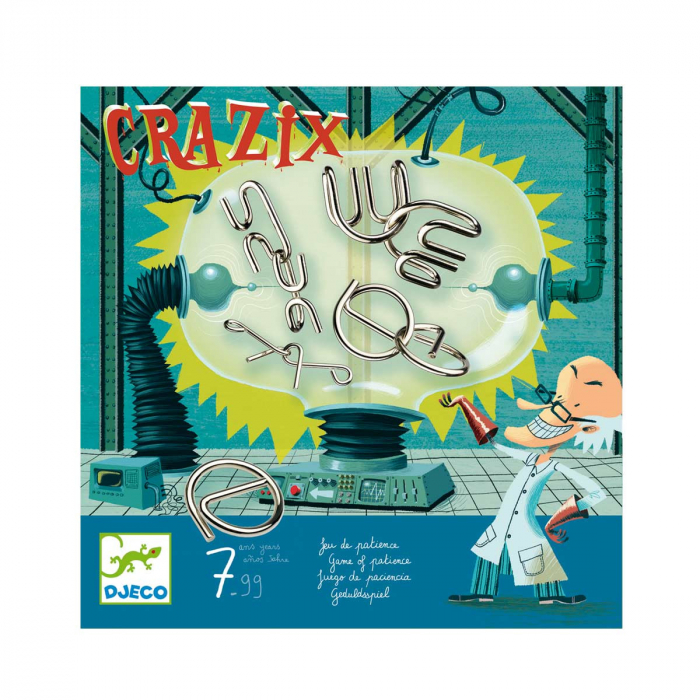 Joc de logica Crazix 6 jocuri metalice, Djeco [1]